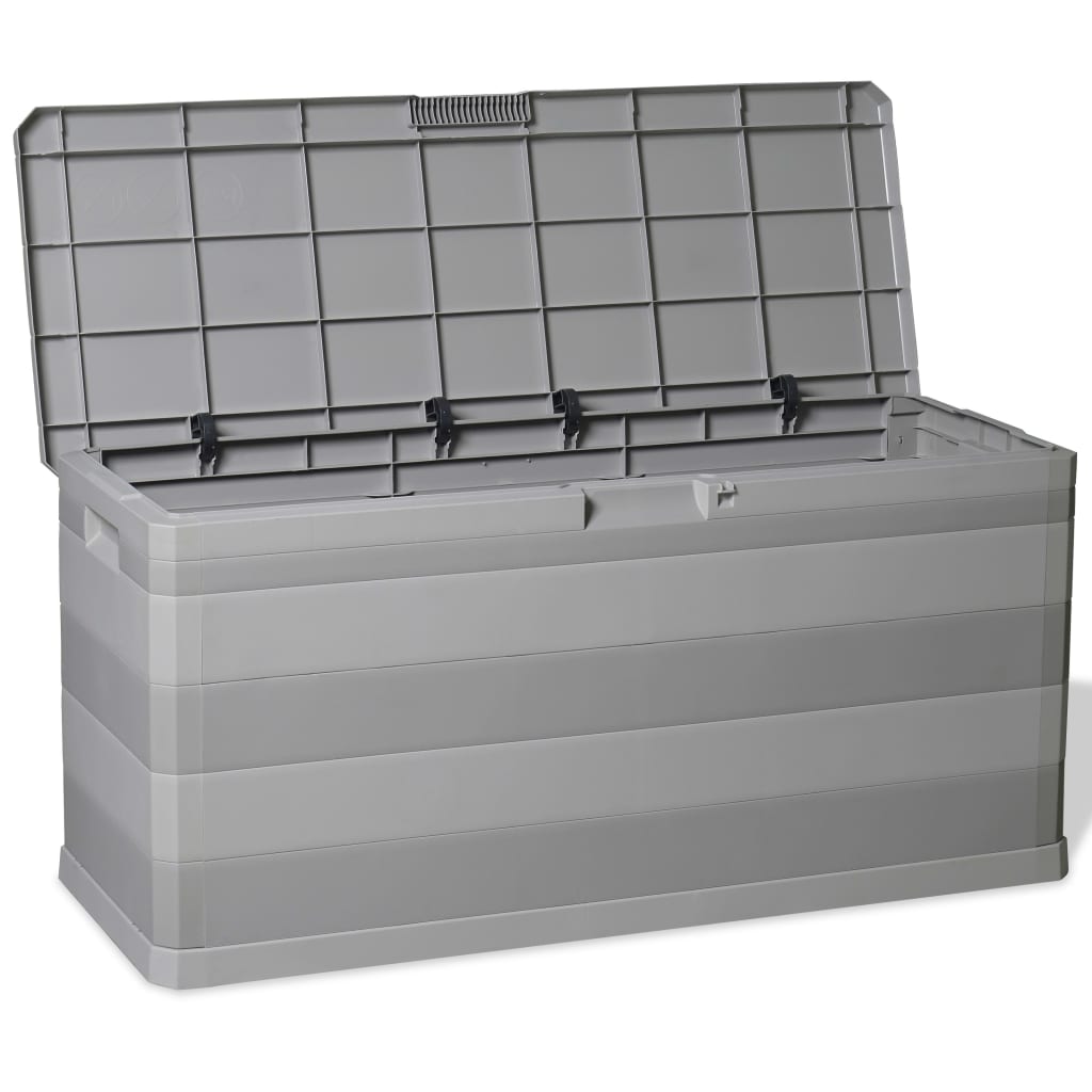 Zahradní úložný box šedý 117 x 45 x 56 cm