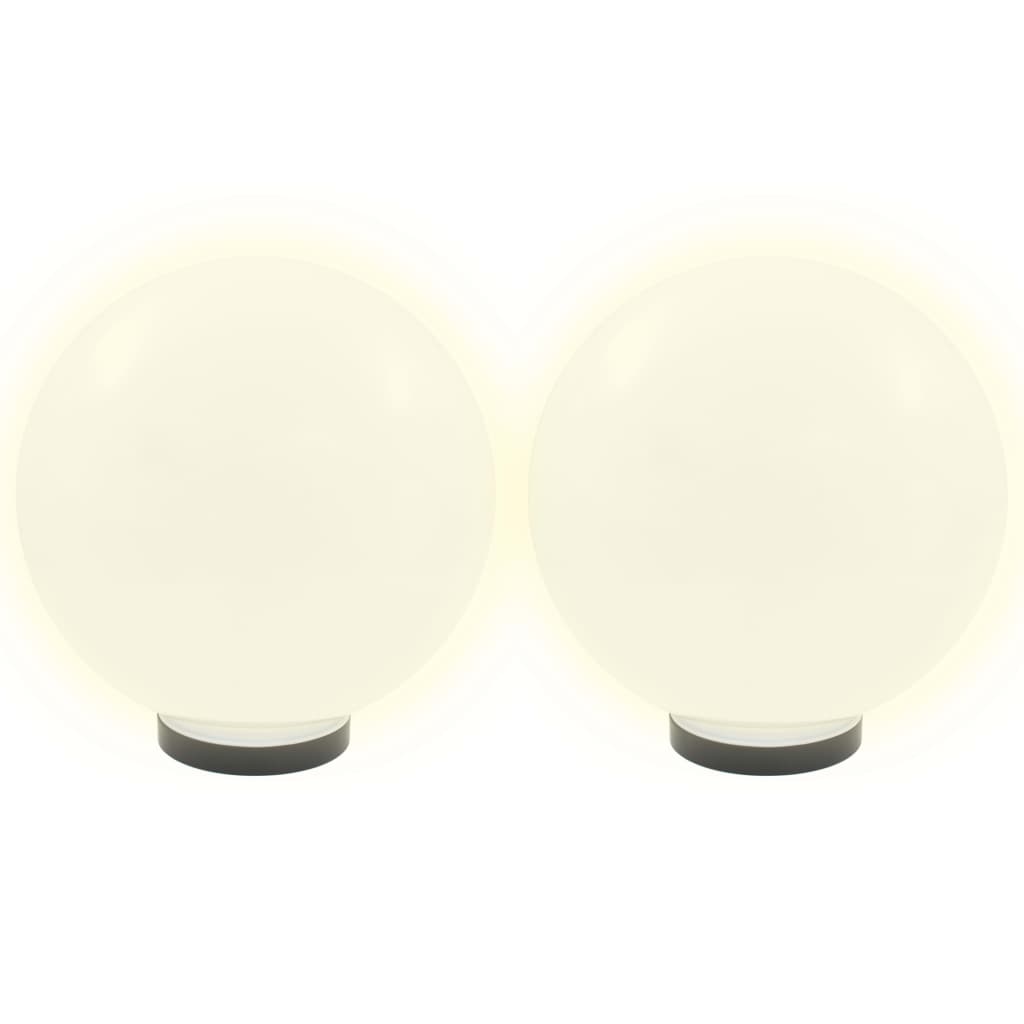 Kulovité LED lampy 2 ks koule 30 cm PMMA