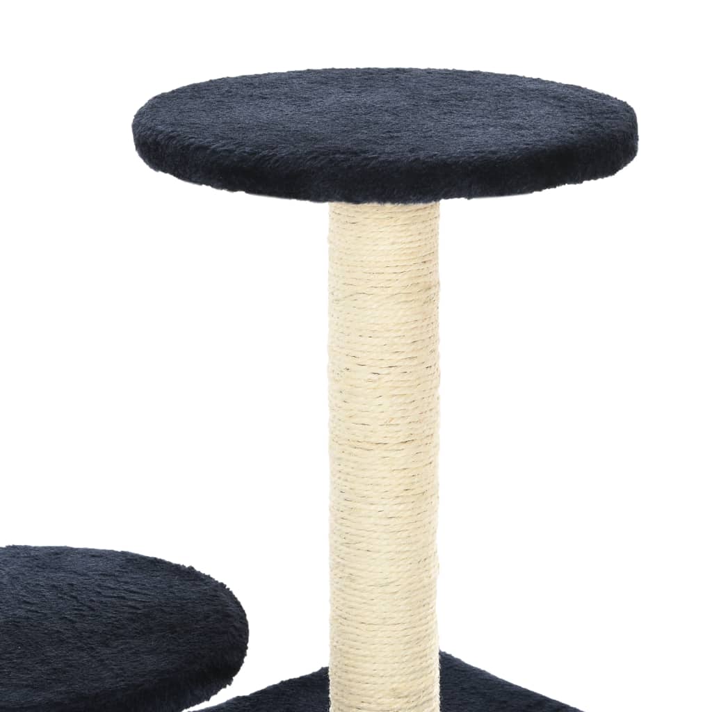 Škrabadlo pro kočky se sisalovými sloupky 60 cm tmavě modrá
