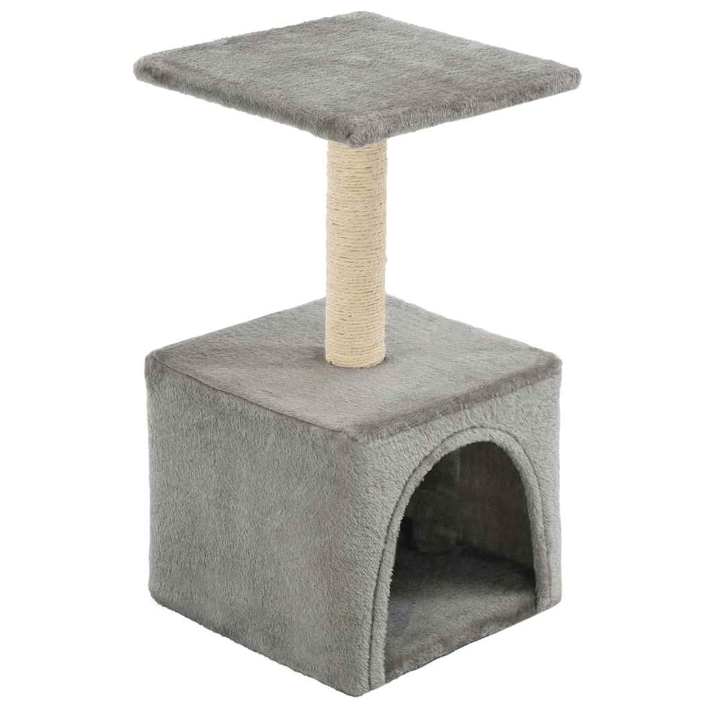 Škrabadlo pro kočky sisalové sloupky 55 cm šedé