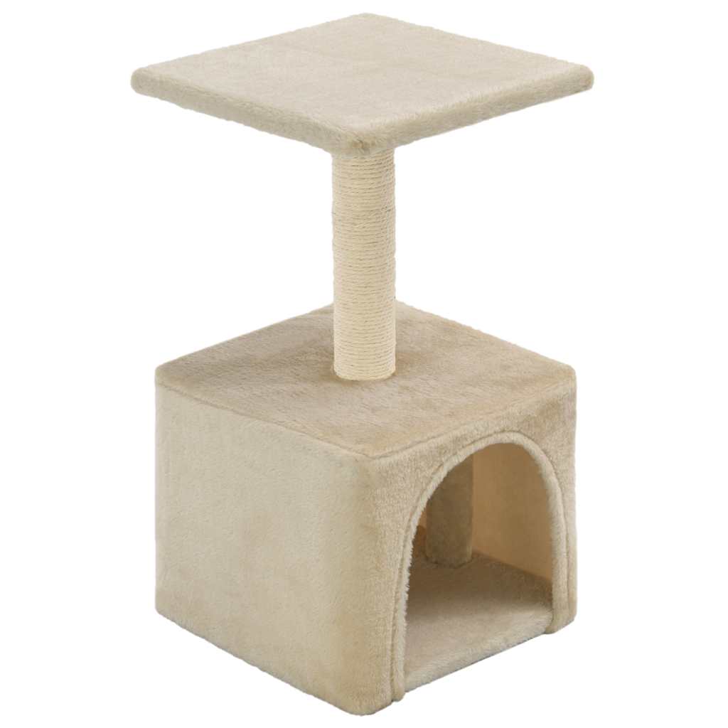Škrabadlo pro kočky sisalové sloupky 55 cm béžové
