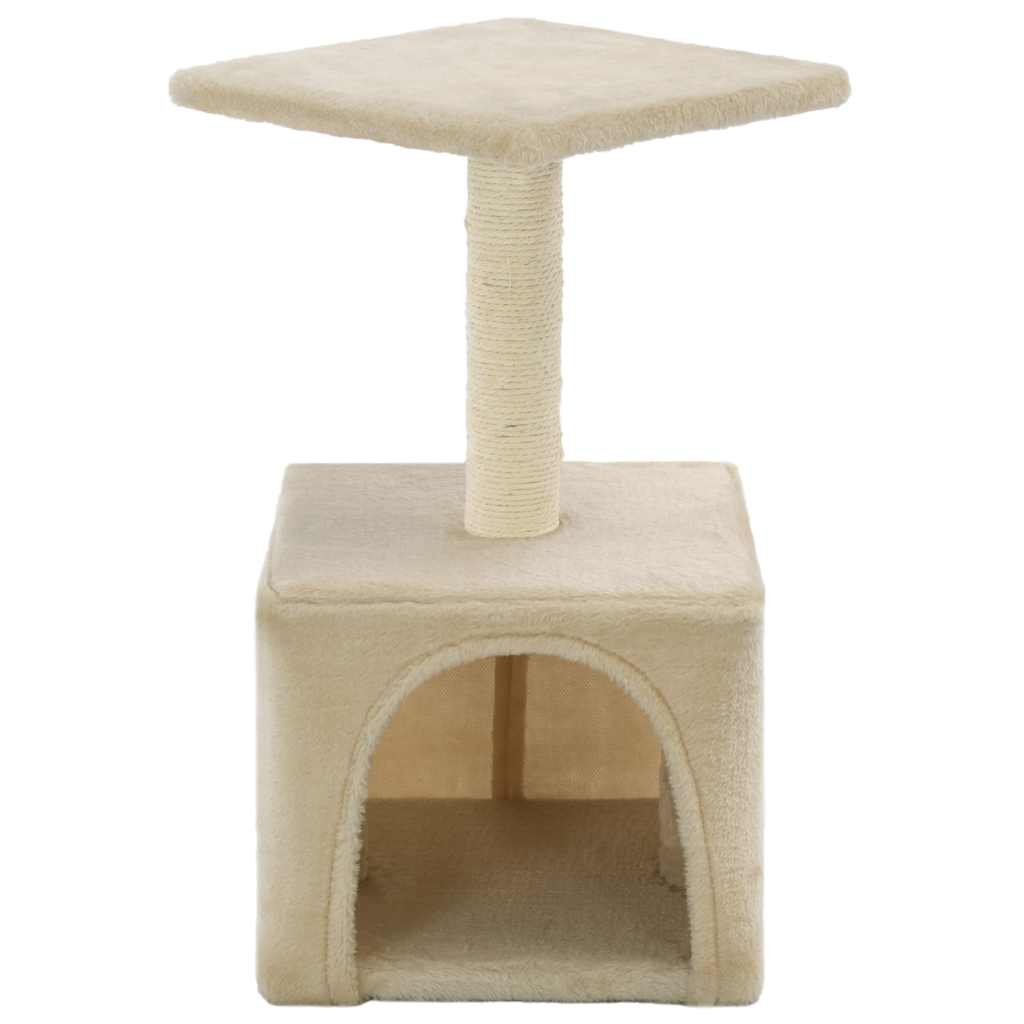 Škrabadlo pro kočky sisalové sloupky 55 cm béžové