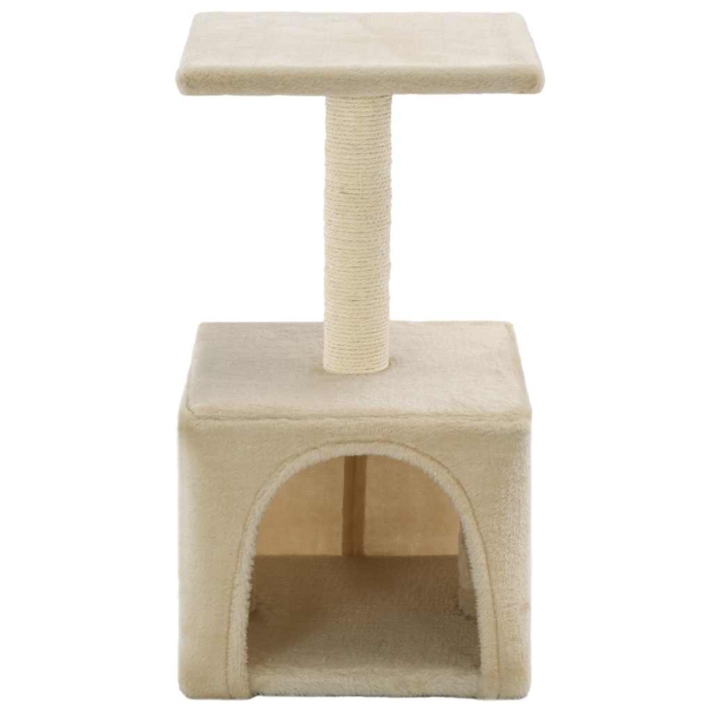 Škrabadlo pro kočky sisalové sloupky 55 cm béžové