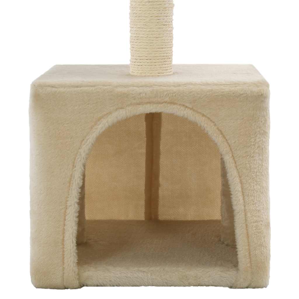 Škrabadlo pro kočky sisalové sloupky 55 cm béžové