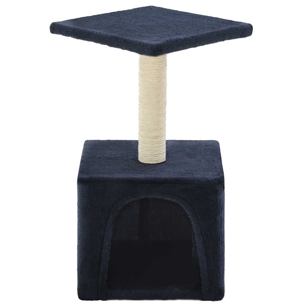 Škrabadlo pro kočky se sisalovými sloupky 55 cm tmavě modré