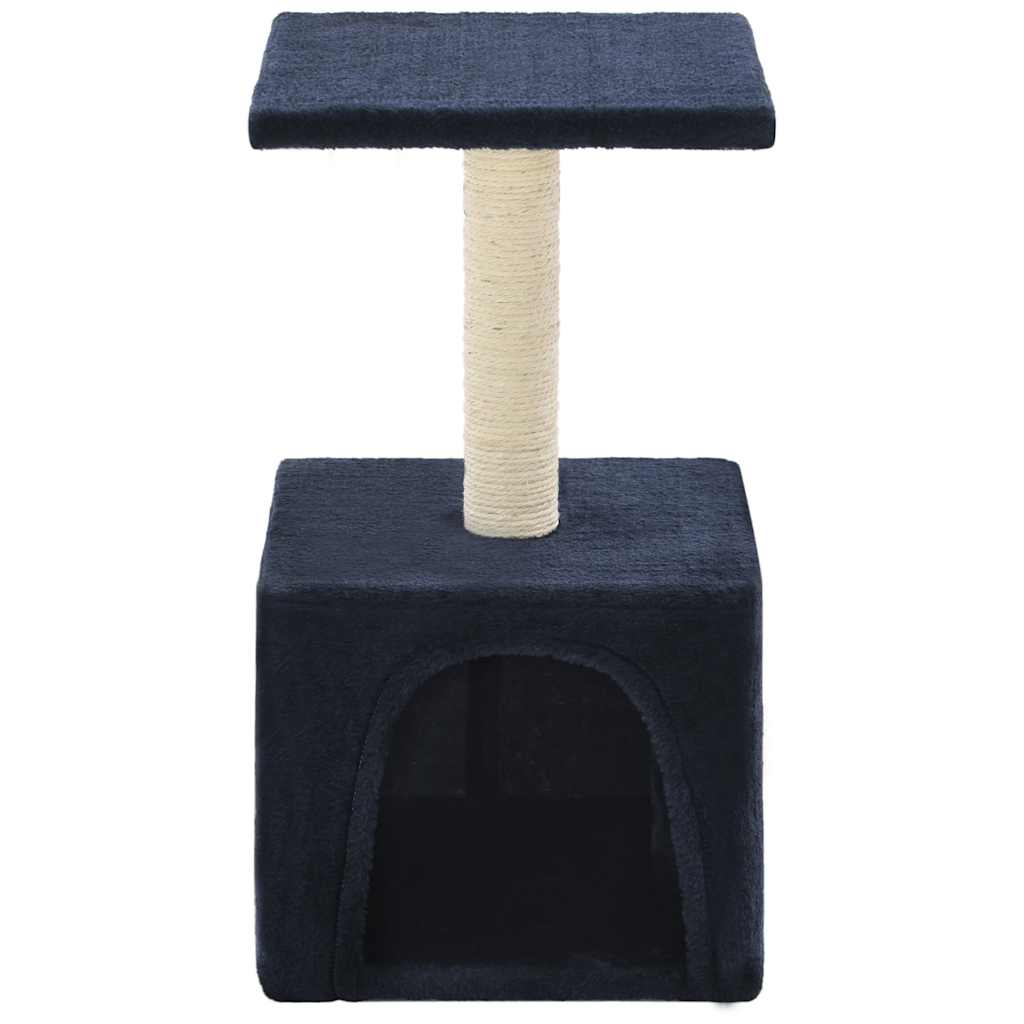 Škrabadlo pro kočky se sisalovými sloupky 55 cm tmavě modré