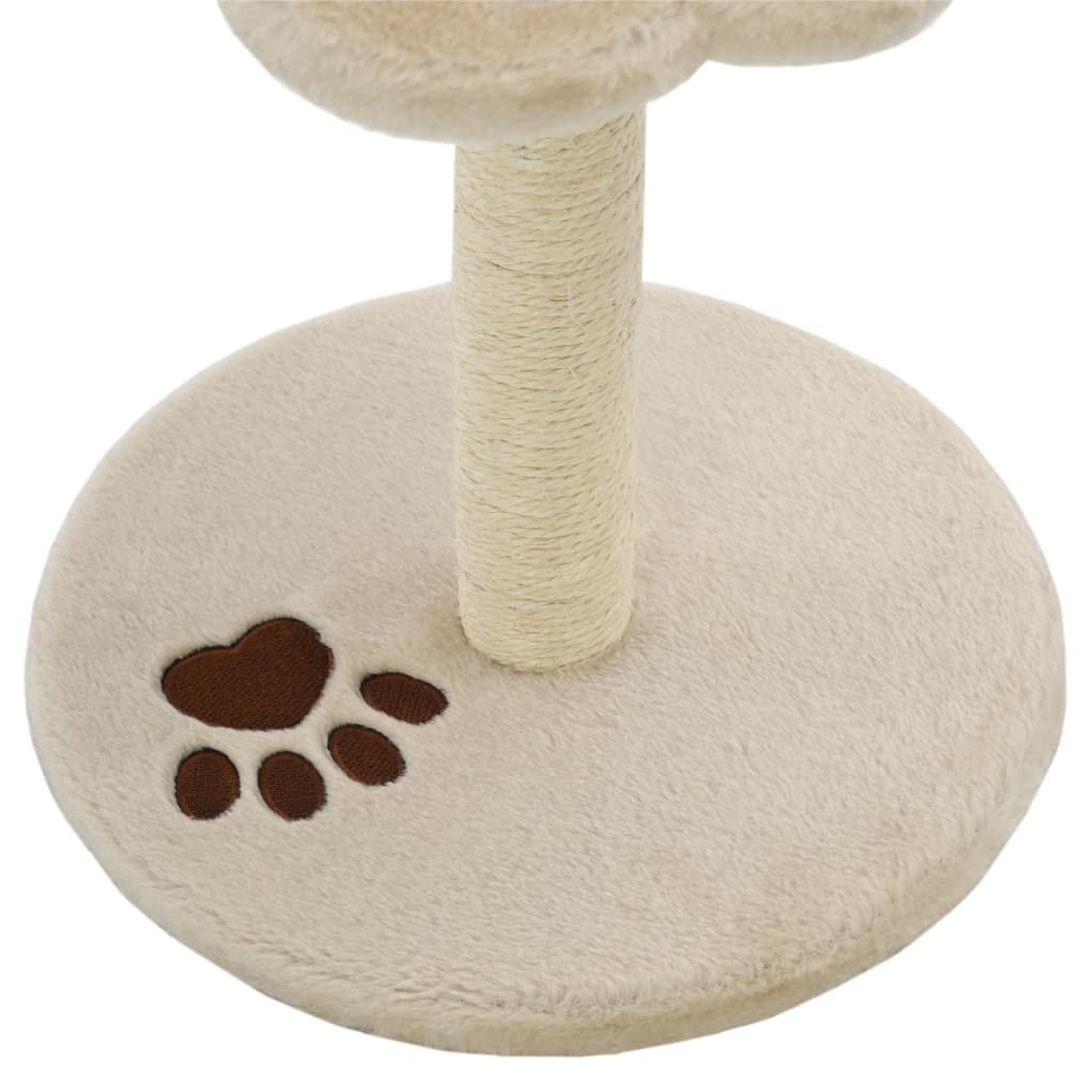 Škrabadlo pro kočky sisalové sloupky 40 cm béžové a hnědé