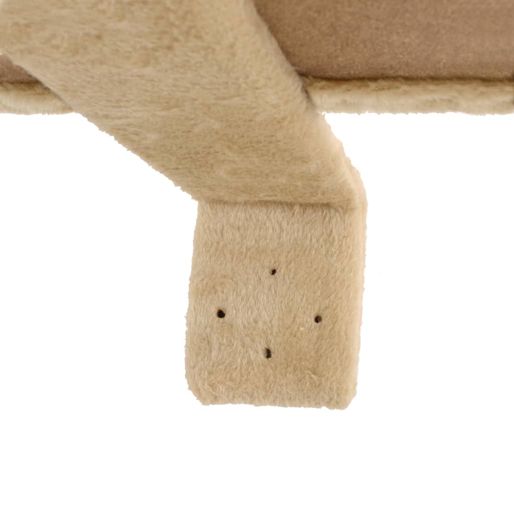 Nástěnné škrabadlo pro kočky se sisalovými sloupky 194cm béžové