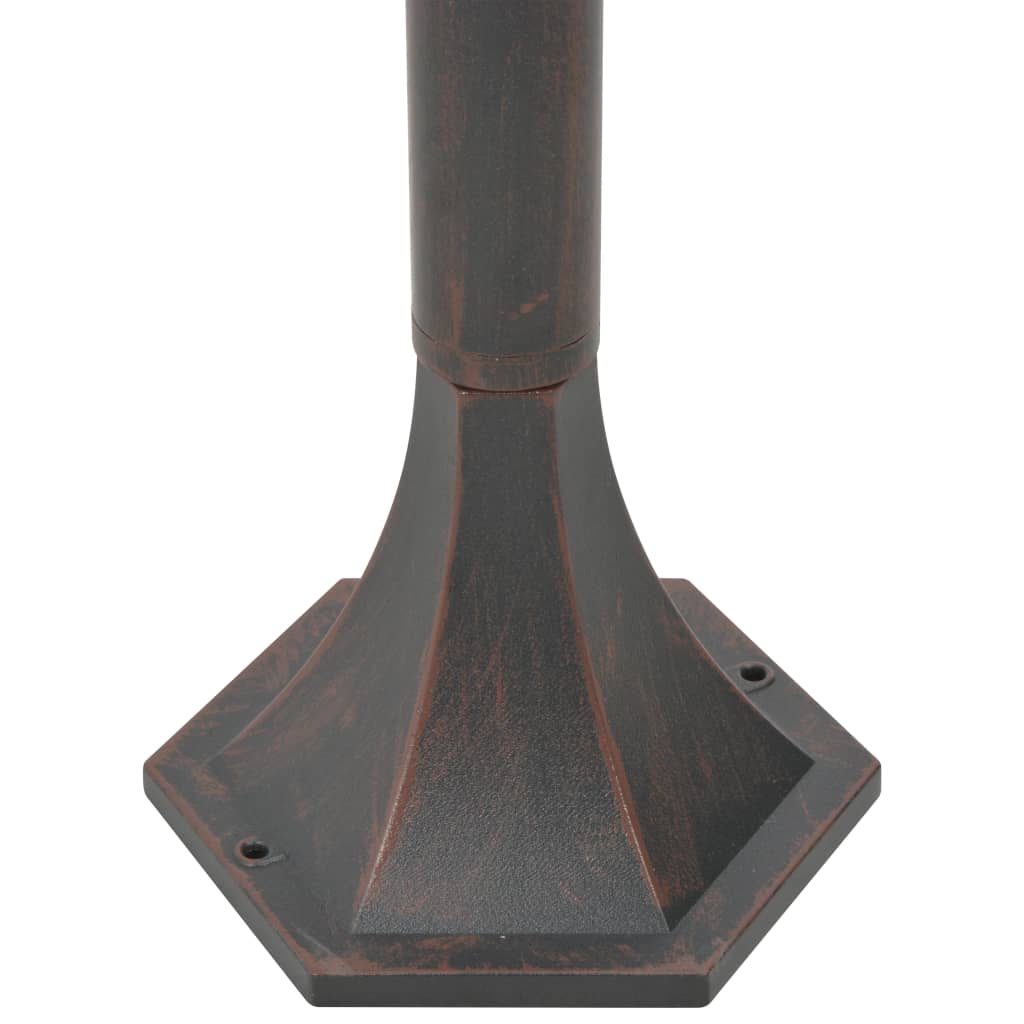 Zahradní sloupové lampy 6 ks E27 110 cm hliníkové bronzové