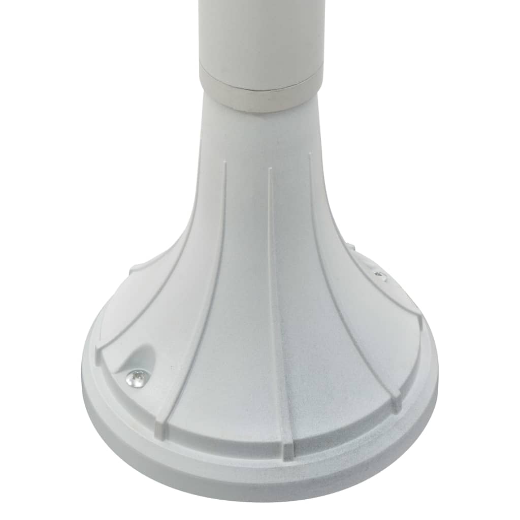 Zahradní sloupová lampa E27 120 cm hliník bílá
