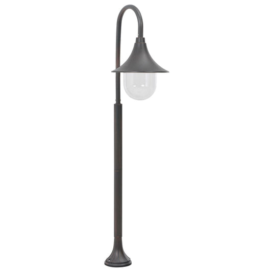 Zahradní sloupová lampa E27 120 cm hliník bronzová
