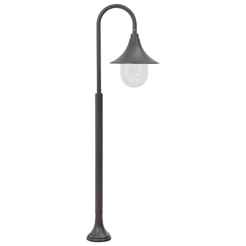 Zahradní sloupová lampa E27 120 cm hliník bronzová