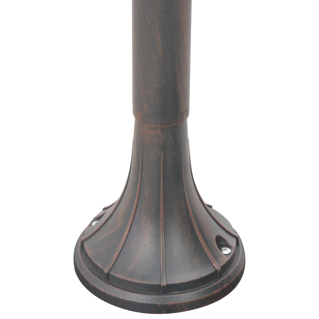 Zahradní sloupová lampa E27 120 cm hliník bronzová
