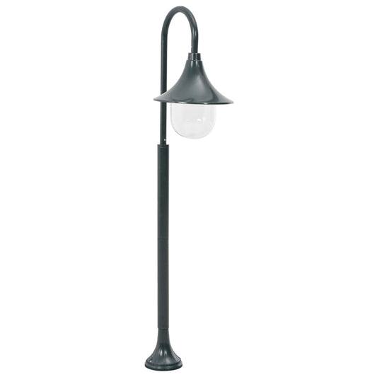 Zahradní sloupová lampa E27 120 cm hliník tmavě zelená