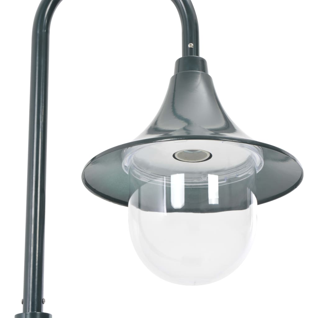 Zahradní sloupová lampa E27 120 cm hliník tmavě zelená