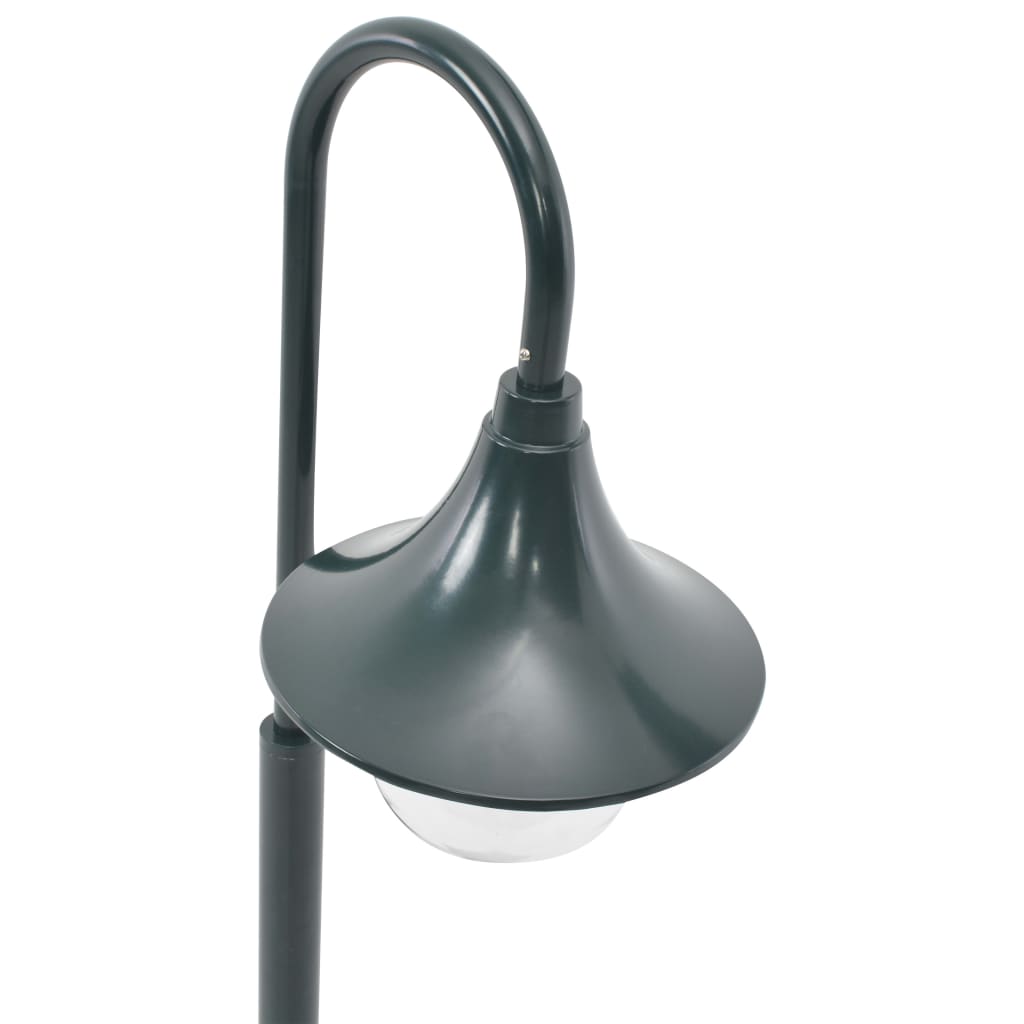 Zahradní sloupová lampa E27 120 cm hliník tmavě zelená