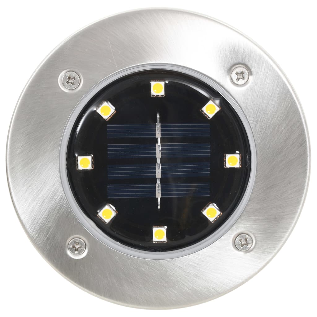 Solární světlo k zapíchnutí do země 8 ks LED teplé bílé