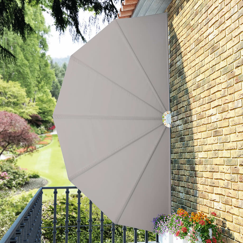 Skládací zástěna na terasu krémová 200 cm