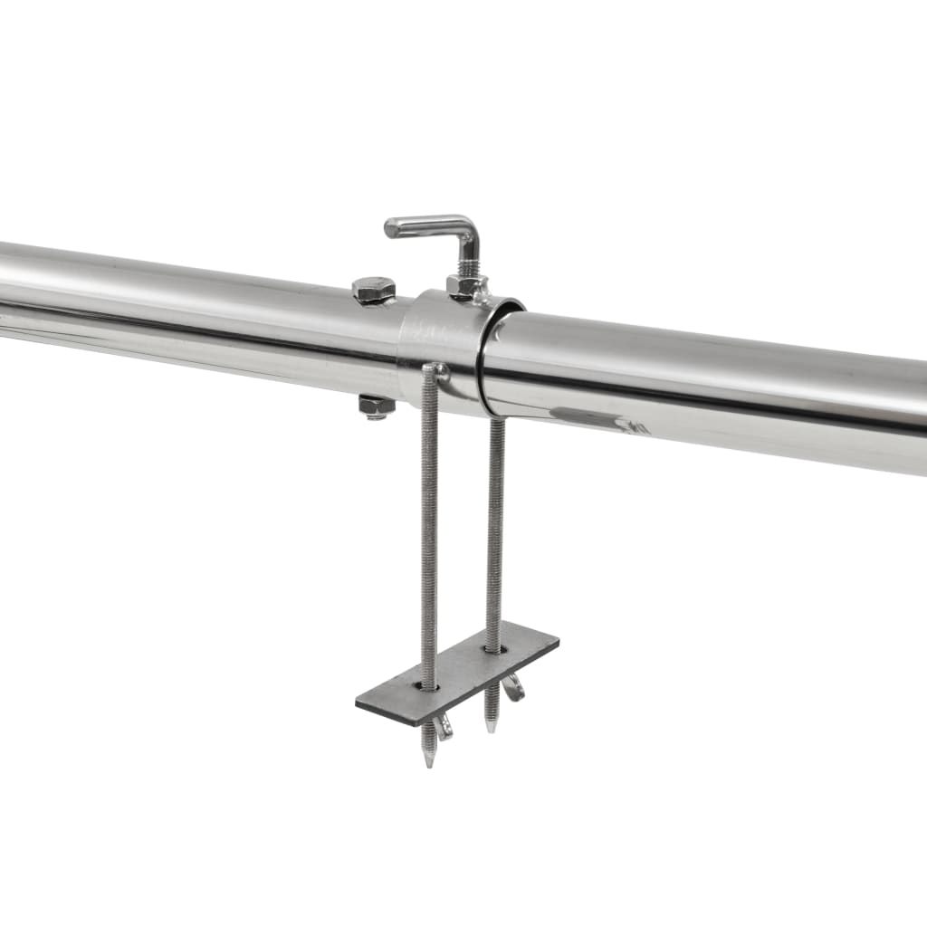 Grilovací rožeň s motorkem nerezová ocel 207 x 45 x 81 cm