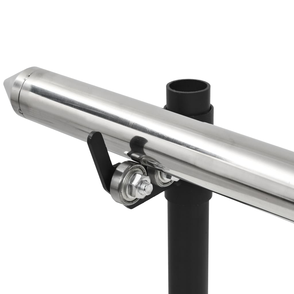 Grilovací rožeň s motorkem nerezová ocel 207 x 45 x 81 cm