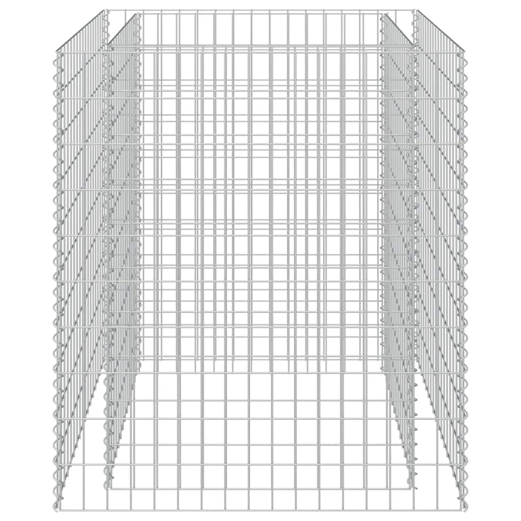 Gabionový vyvýšený záhon pozinkovaná ocel 90 x 90 x 100 cm