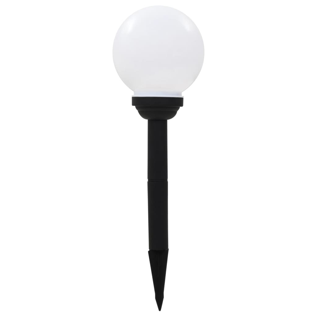 Zahradní solární lampy 4 ks LED kulovité 15 cm RGB