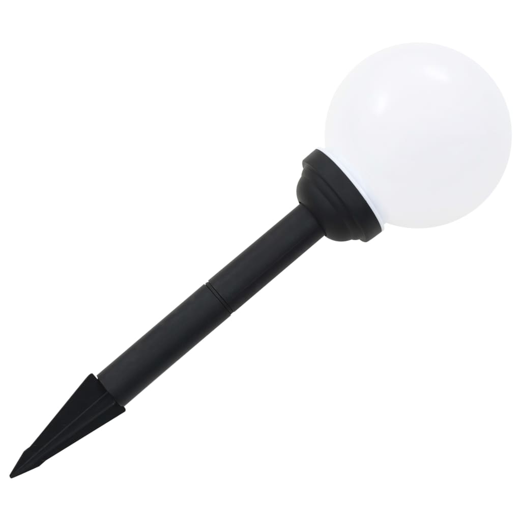 Zahradní solární lampy 4 ks LED kulovité 15 cm RGB