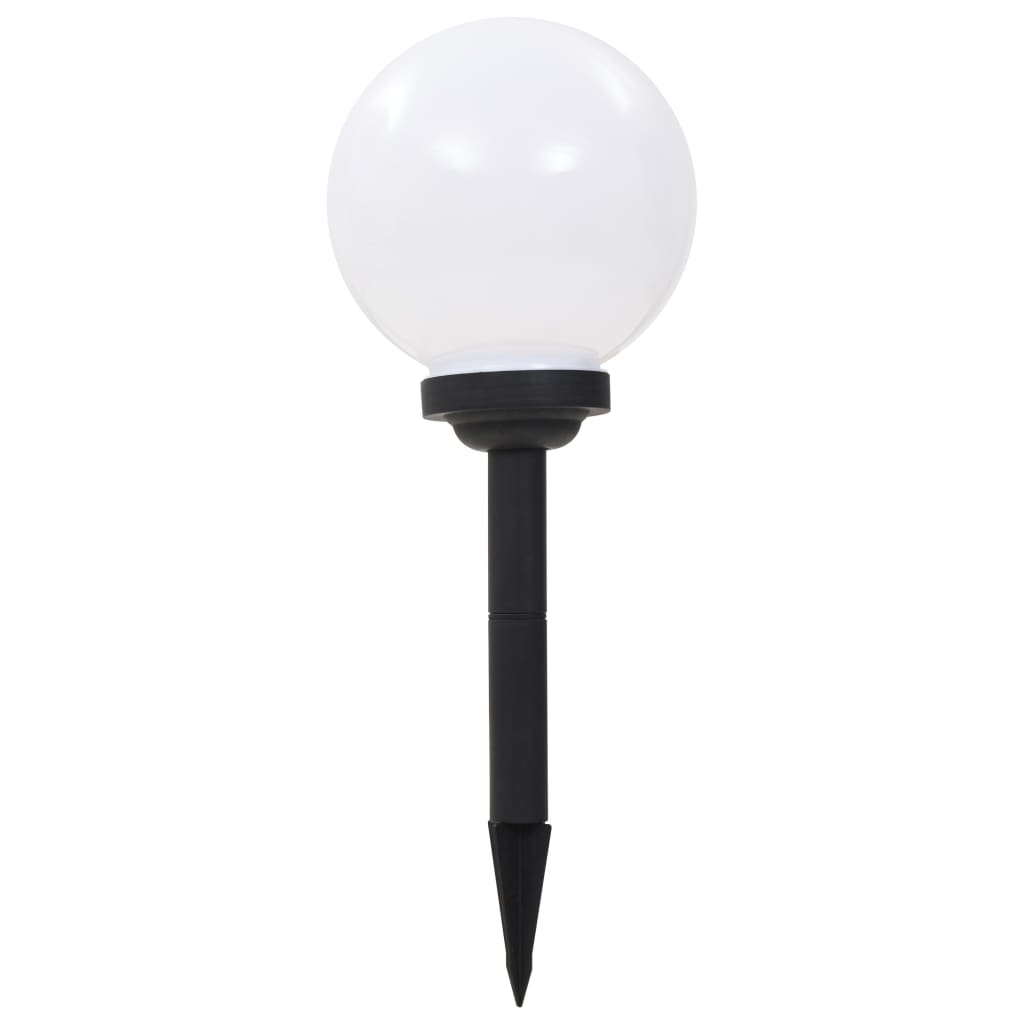 Zahradní solární lampy 3 ks LED kulovité 20 cm RGB