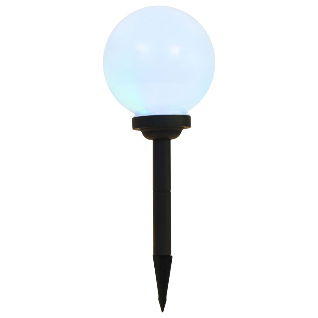 Zahradní solární lampy 3 ks LED kulovité 20 cm RGB
