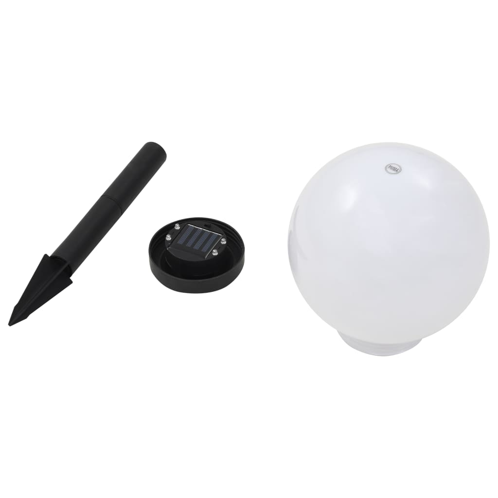 Zahradní solární lampy 3 ks LED kulovité 20 cm RGB