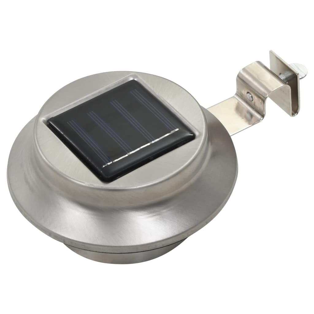 Zahradní solární lampy 6 ks LED kulaté 12 cm bílé