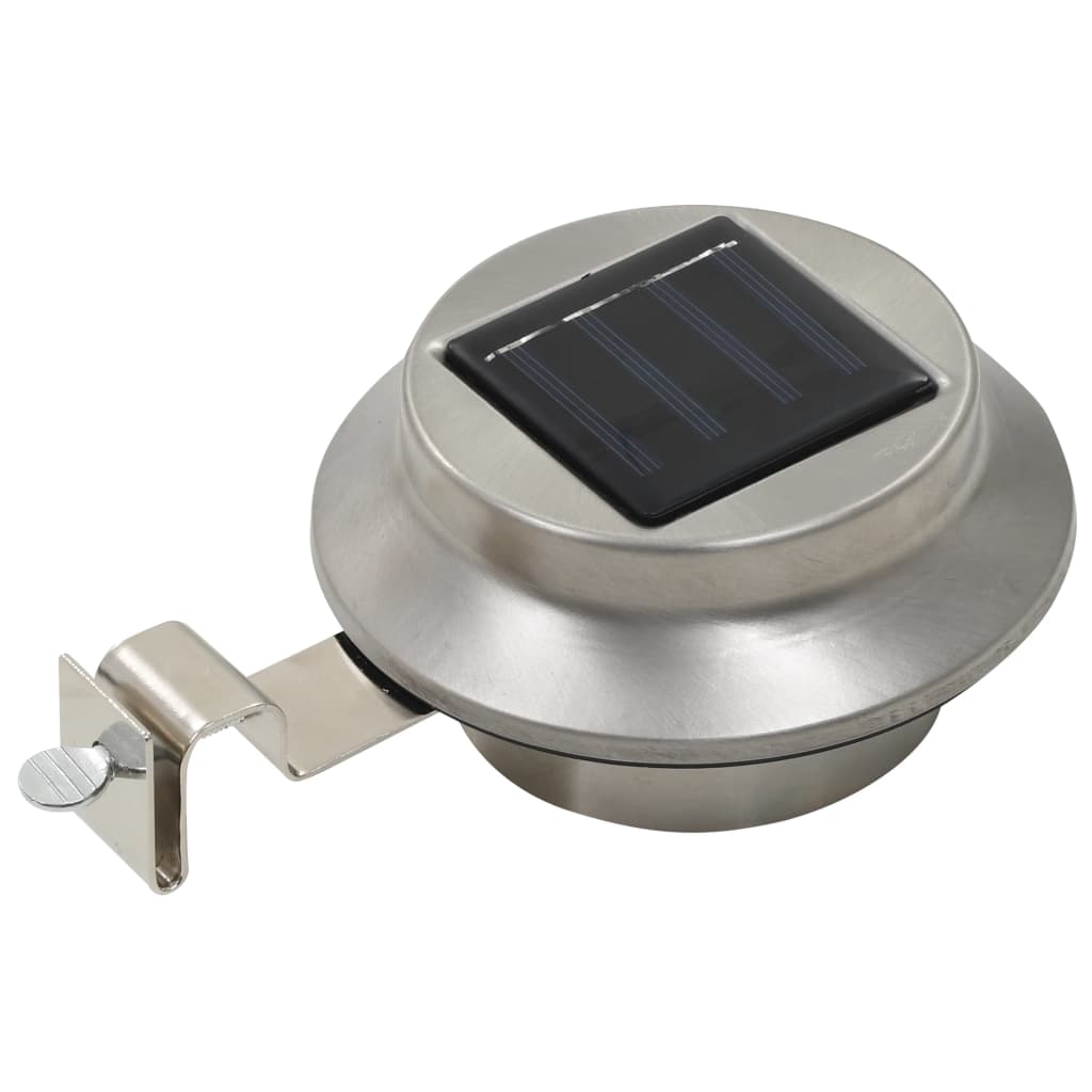 Zahradní solární lampy 6 ks LED kulaté 12 cm bílé
