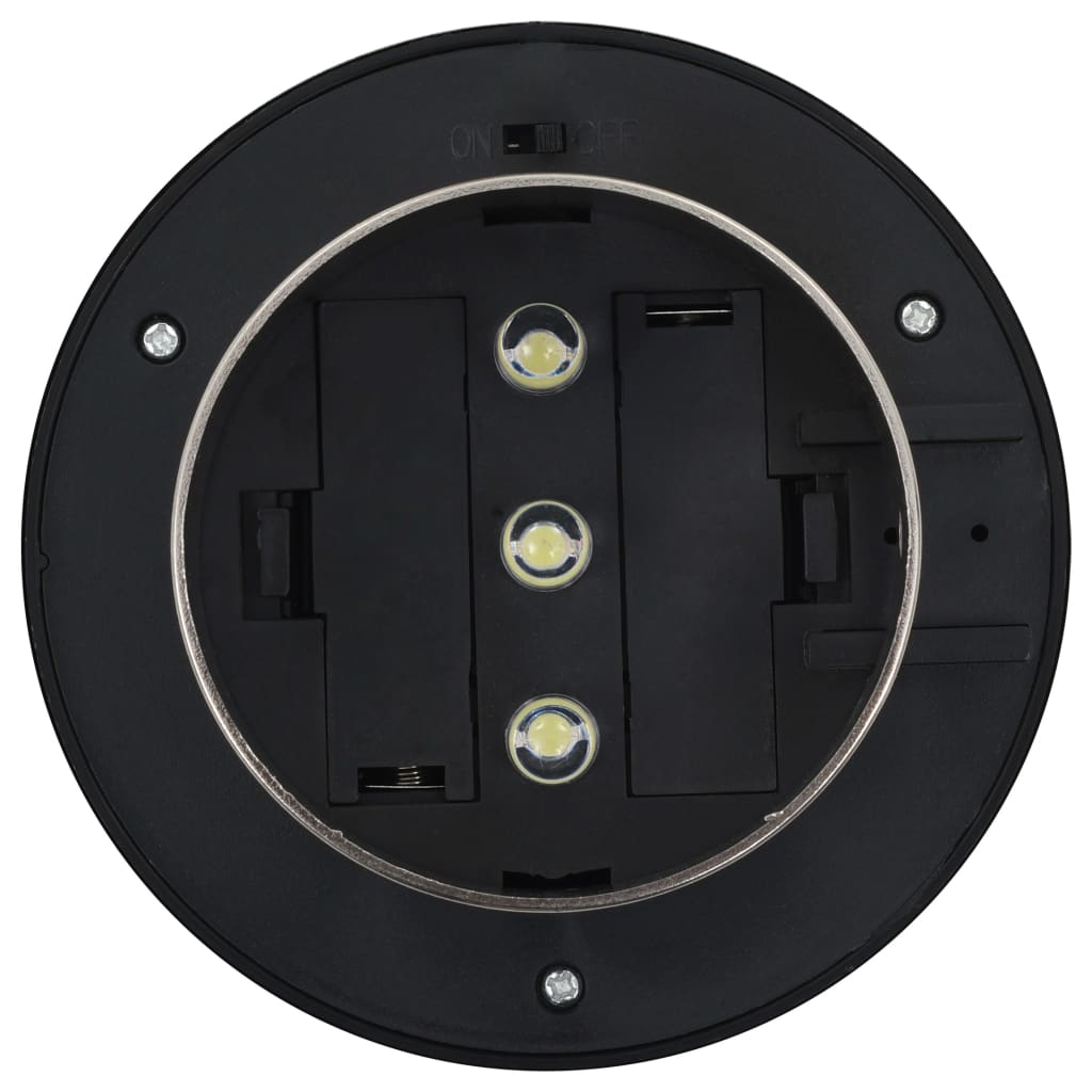 Zahradní solární lampy 6 ks LED kulaté 12 cm bílé