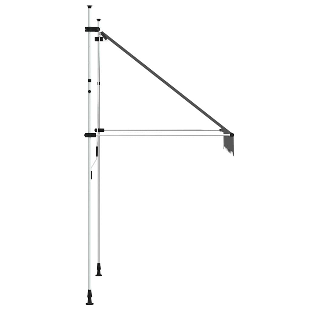 Ručně zatahovací markýza 150 cm antracitová
