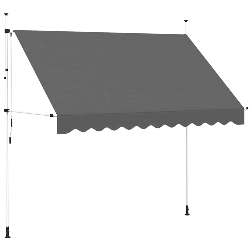 Ručně zatahovací markýza 300 cm antracitová