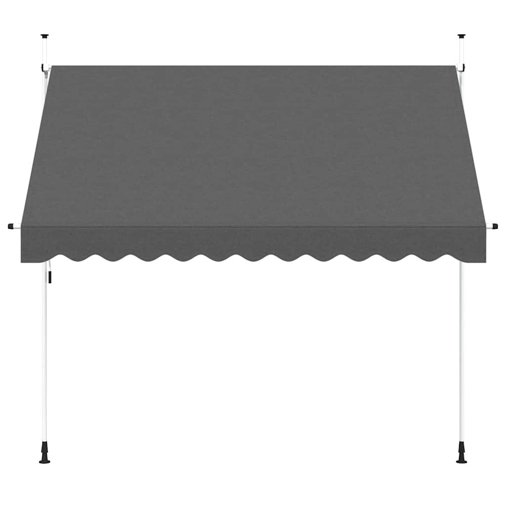 Ručně zatahovací markýza 300 cm antracitová