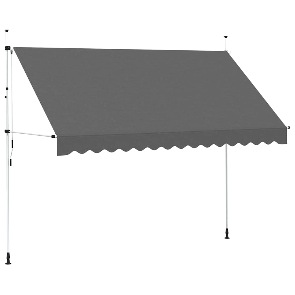Ručně zatahovací markýza 350 cm antracitová
