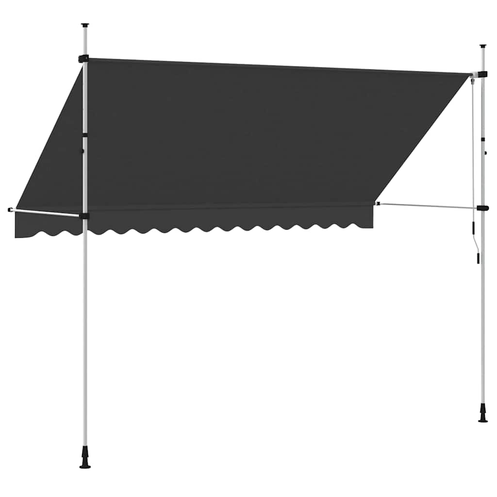 Ručně zatahovací markýza 350 cm antracitová