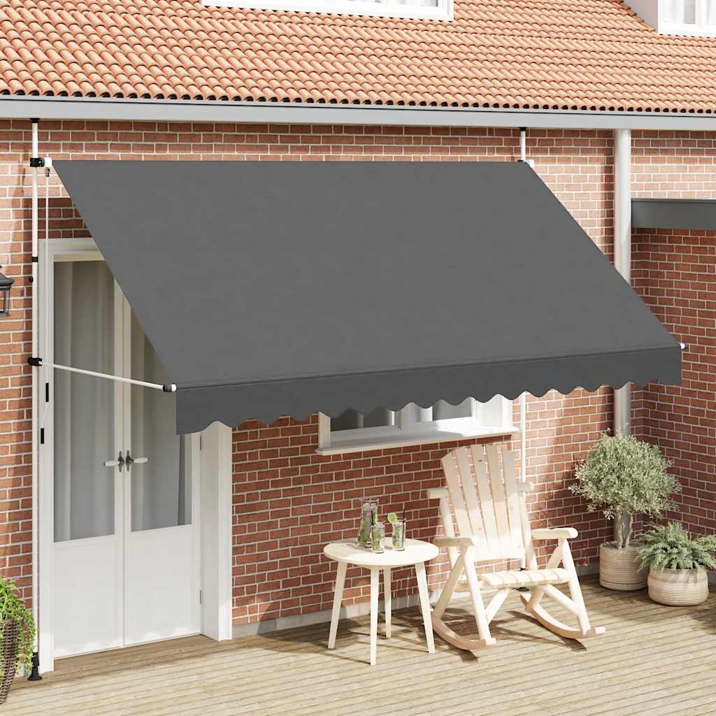 Ručně zatahovací markýza 350 cm antracitová