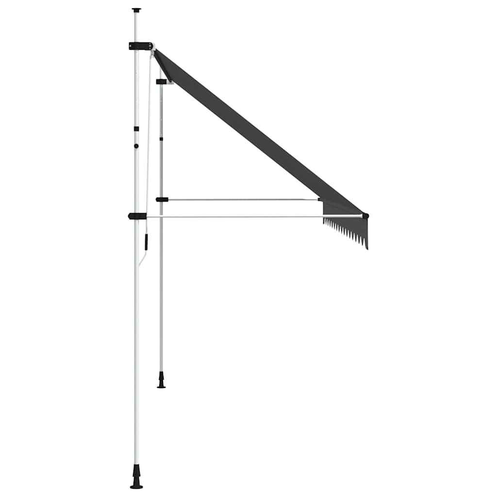 Ručně zatahovací markýza 400 cm antracitová
