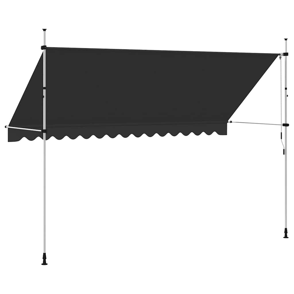 Ručně zatahovací markýza 400 cm antracitová