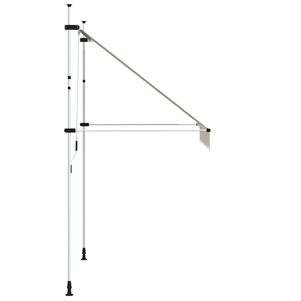 Ručně zatahovací markýza 200 cm krémová
