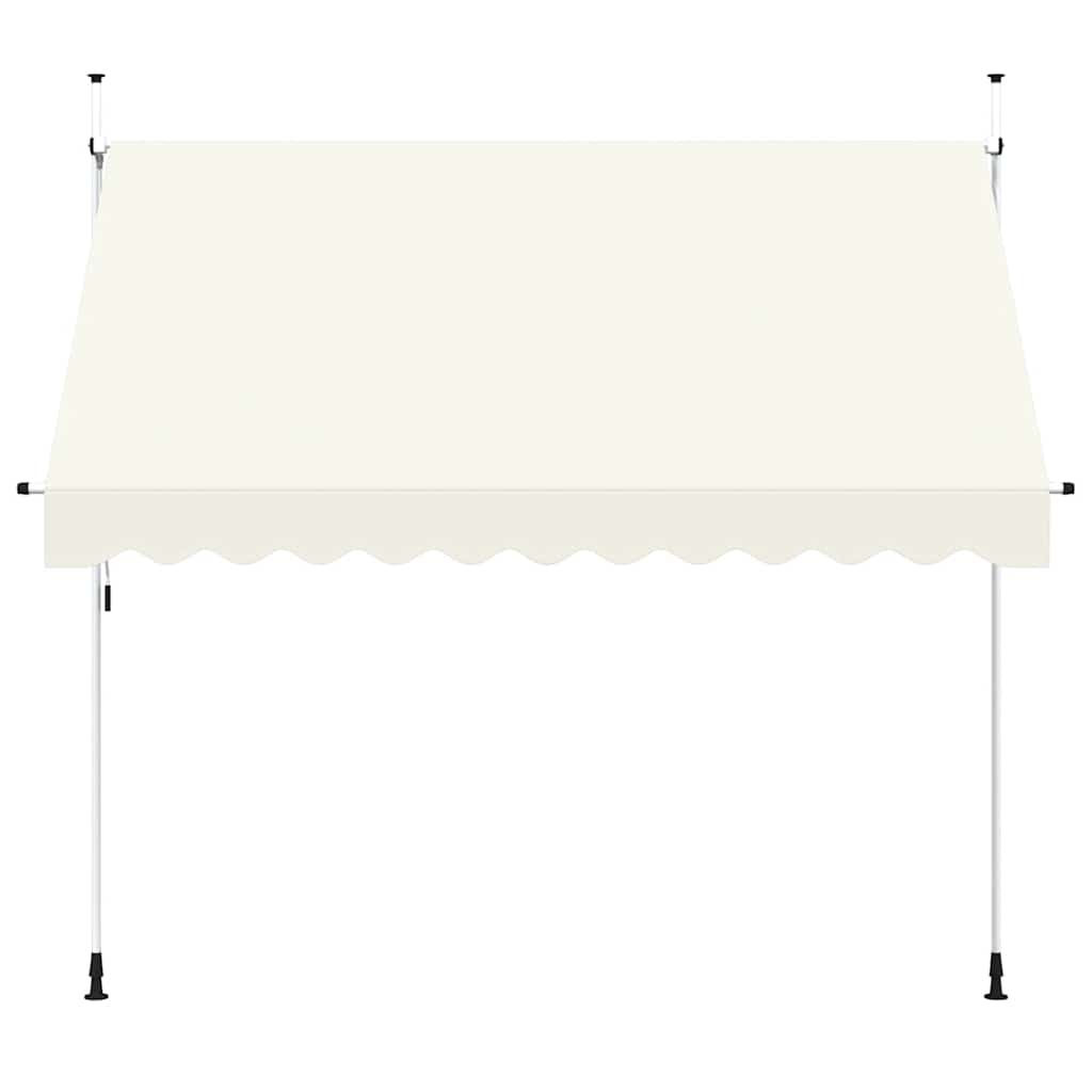 Ručně zatahovací markýza 300 cm krémová