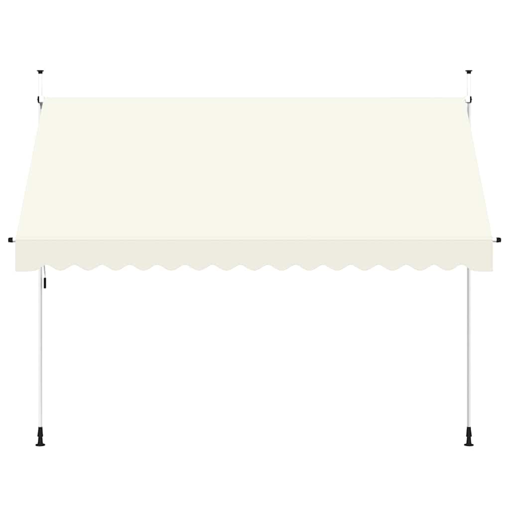 Ručně zatahovací markýza 350 cm krémová