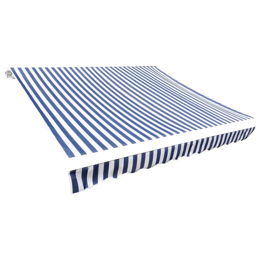 Plachta na markýzu plátno modro-bílá 350 x 250 cm