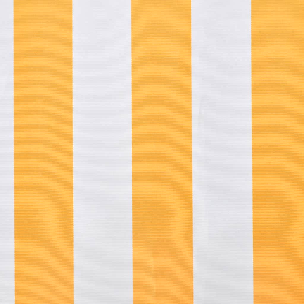 Plachta na markýzu oranžovo-bílá 350 x 250 cm plátěná
