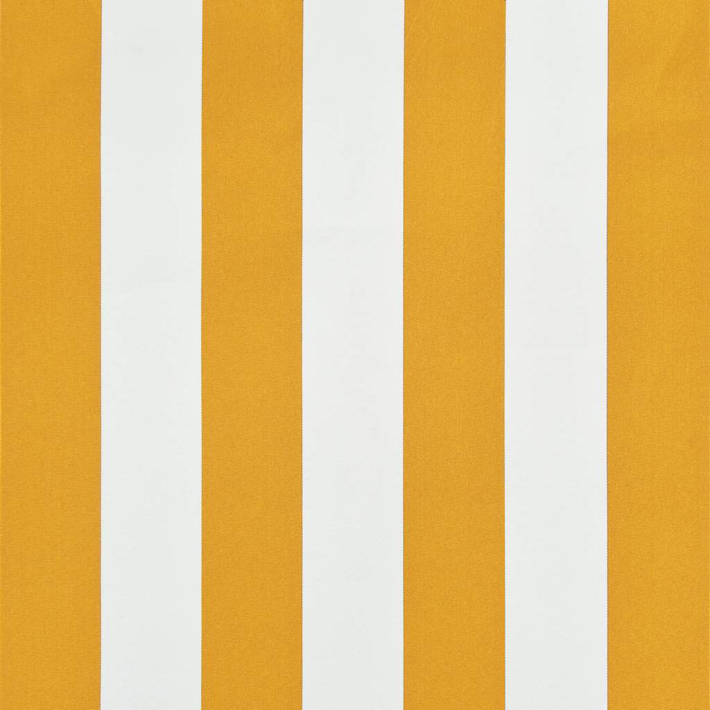 Zatahovací markýza žluto-bílá 150 x 150 cm