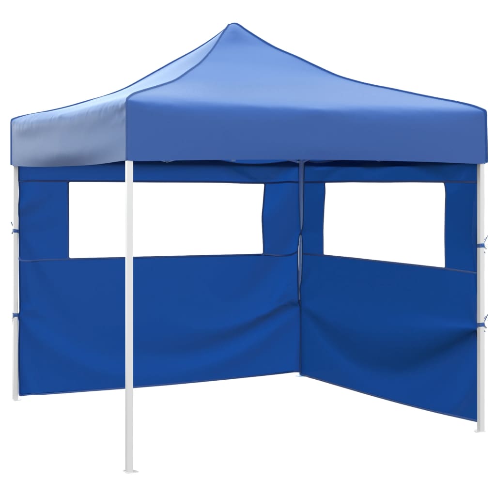Skládací stan se 2 stěnami 3 x 3 m modrý