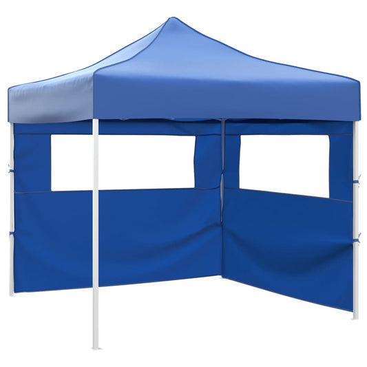 Skládací stan se 2 stěnami 3 x 3 m modrý