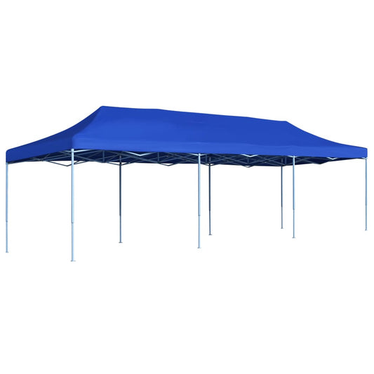 Skládací nůžkový party stan 3 x 9 m modrý